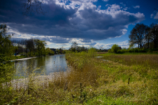 Hollandse luchten boven de oude Oude IJssel, Monseigneur Bekkerslaan, Doesburg