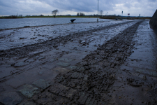 IJsselkade, na het hoge water.
