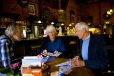 Badmutsoverleg in De Waag, (oudste horecagelegenheid van nederland), Doesburg