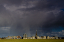 Gezicht op Doesburg vanaf de Middelwaard, Ellecom.