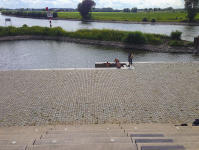 Zwemmen in de IJssel.