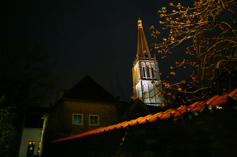 Toren vanaf de Waterstraat, Doesburg